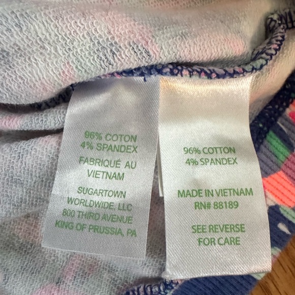 Lilly Pulitzer Blue and Pink Crop Top - Picture 3 of 4